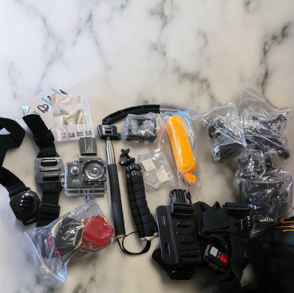 4k Action Camera And Accessory Kit With Case - Picture 2 of 6